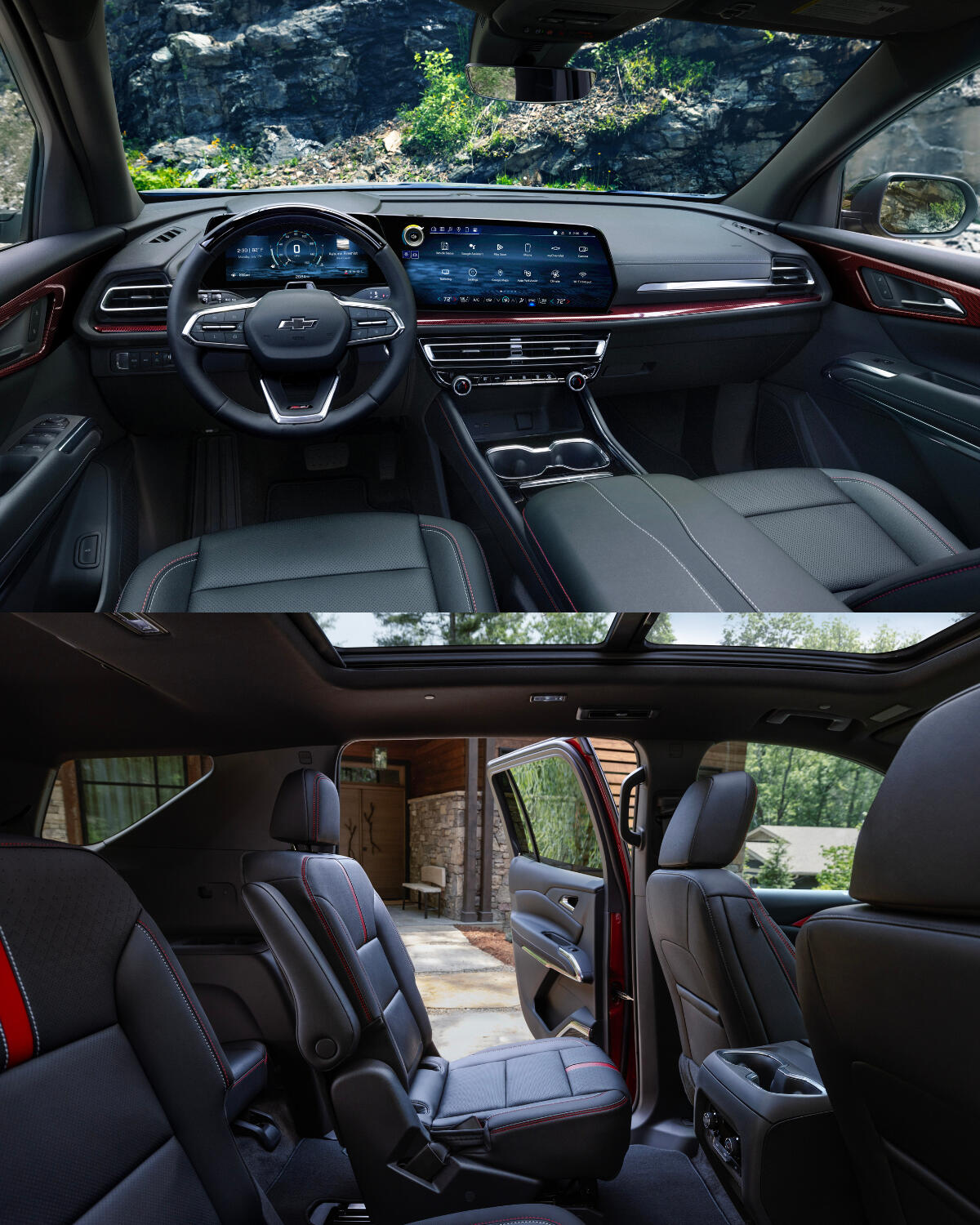 sterling gray 2024 chevrolet traverse rs interior in rockaway, nj | Rossi Chevrolet Buick GMC